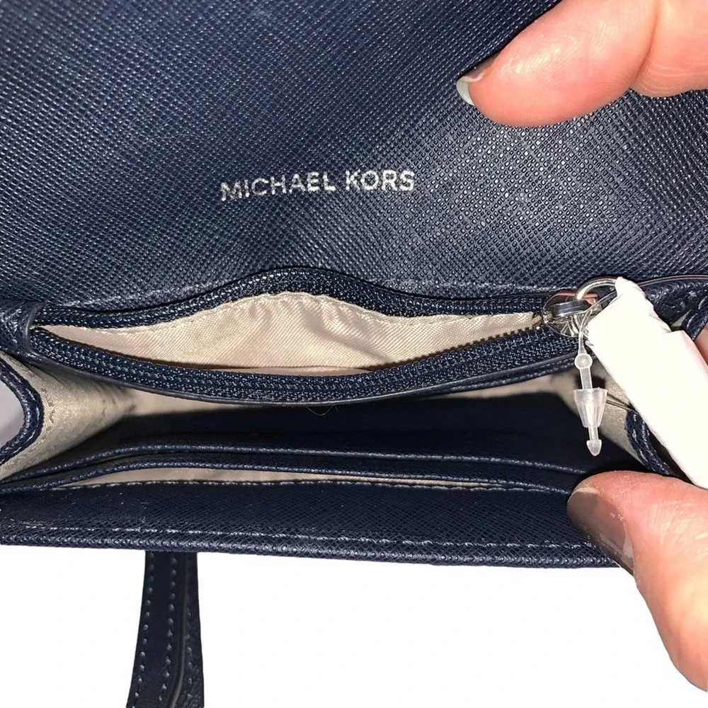 Michael Kors - Honey Card Holder Wallet, navy, NWT